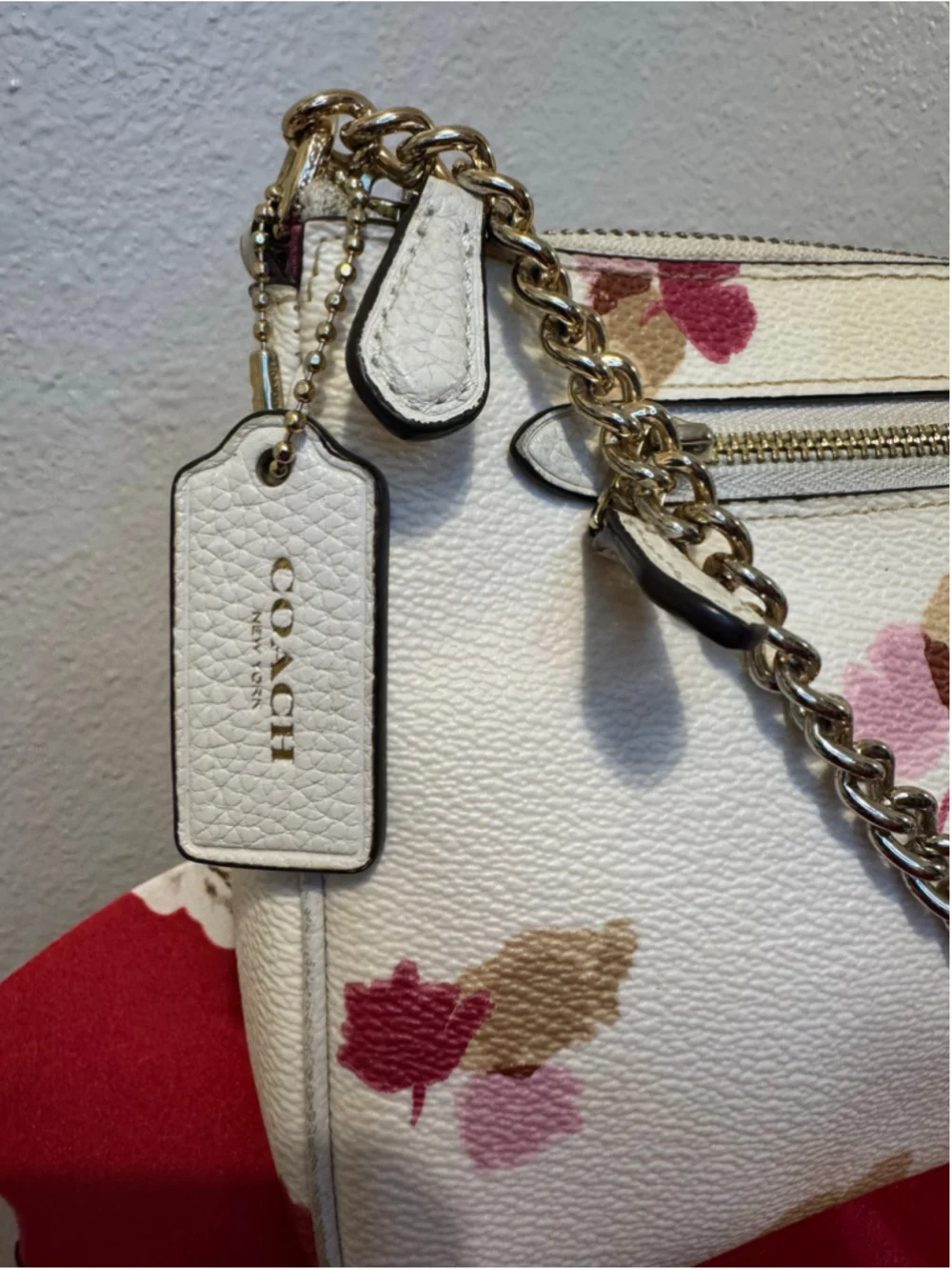 Coach Floral chain clutch / purse